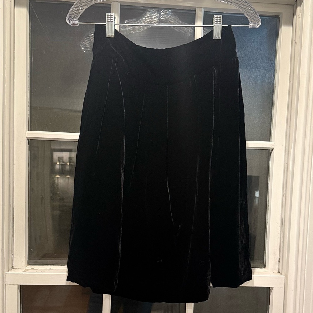 Dolce & Gabbana Black Velvet Skirt